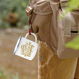 YOUKE OLA 16 Pack Sublimation Blanks Enamel Mug Camping Outdoor Coffee Travel Metal Mug with Silver Rim for Heat Transfer DIY Gift White 12oz YOUKE OLA