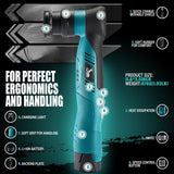 AUTIWOZ Cordless Mini Car Polisher, RO/DA Mini Polisher for Car Detailing, Waxing, Polishing, Scratch Removing, 6 Variable Speed Car Polishing Kit, 2 Pcs 12V 2000mAh Li-ion Batteries, Kit 1 AUTIWOZ