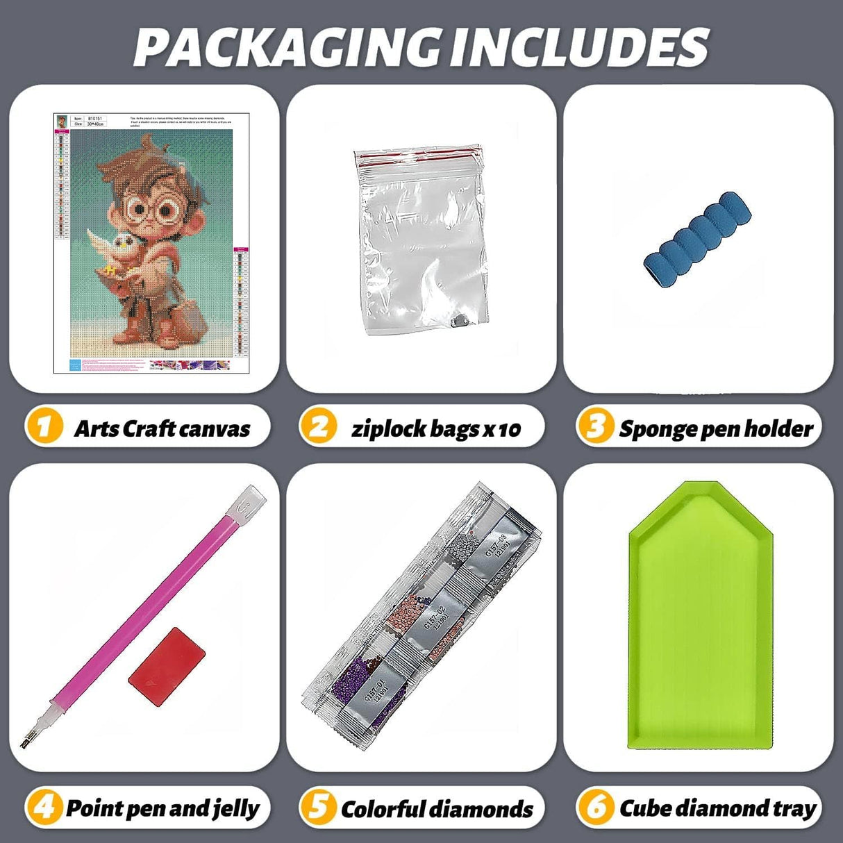 Magic Academy Diamond Painting Kits for Adults & Kids,DIY Cartoon Diamond Art Kits,5D Cartoon Figure Diamond Painting Kits,Full Drill Diamond Dots Painting for Home Wall Decoration Gifts 12x16 Inch ARTMYRUI