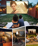 Outdoor-Projector-Screen-with-Stand - 120 inch Portable Projector Screen Indoor Outdoor Projector Screen 16:9 4K HD Lightweight Movie Screen with Carry Bag for Backyard Movie Night STWUI