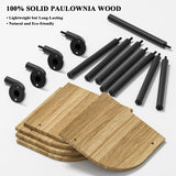 Tinpin Corner Shelf Wall Mount 5-Tier, Wall Decor for Home Living Room Bedroom, Wall Corner Shelves Bookshelf, Rustic Industrial Pipe Shelves, Brown Tinpin