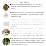 NUIBY Natural Bamboo Sauna Backrest, Cooler and More Flexible Than Wood, Complete with 2 Sauna Hats and 2 Seat Pads, Features Anti-Slip Rubber Pad. Sauna Accessory Set. (2 Pack) NUIBY