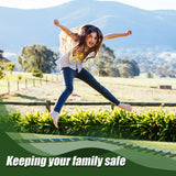 lasuroa 4 Pcs Trampoline Netting Cords, 15ft Each Black Trampoline Netting Cords Replacement Parts for Fence Netting Safety Trampoline Netting Cords Fits 12-16ft Trampolines lasuroa