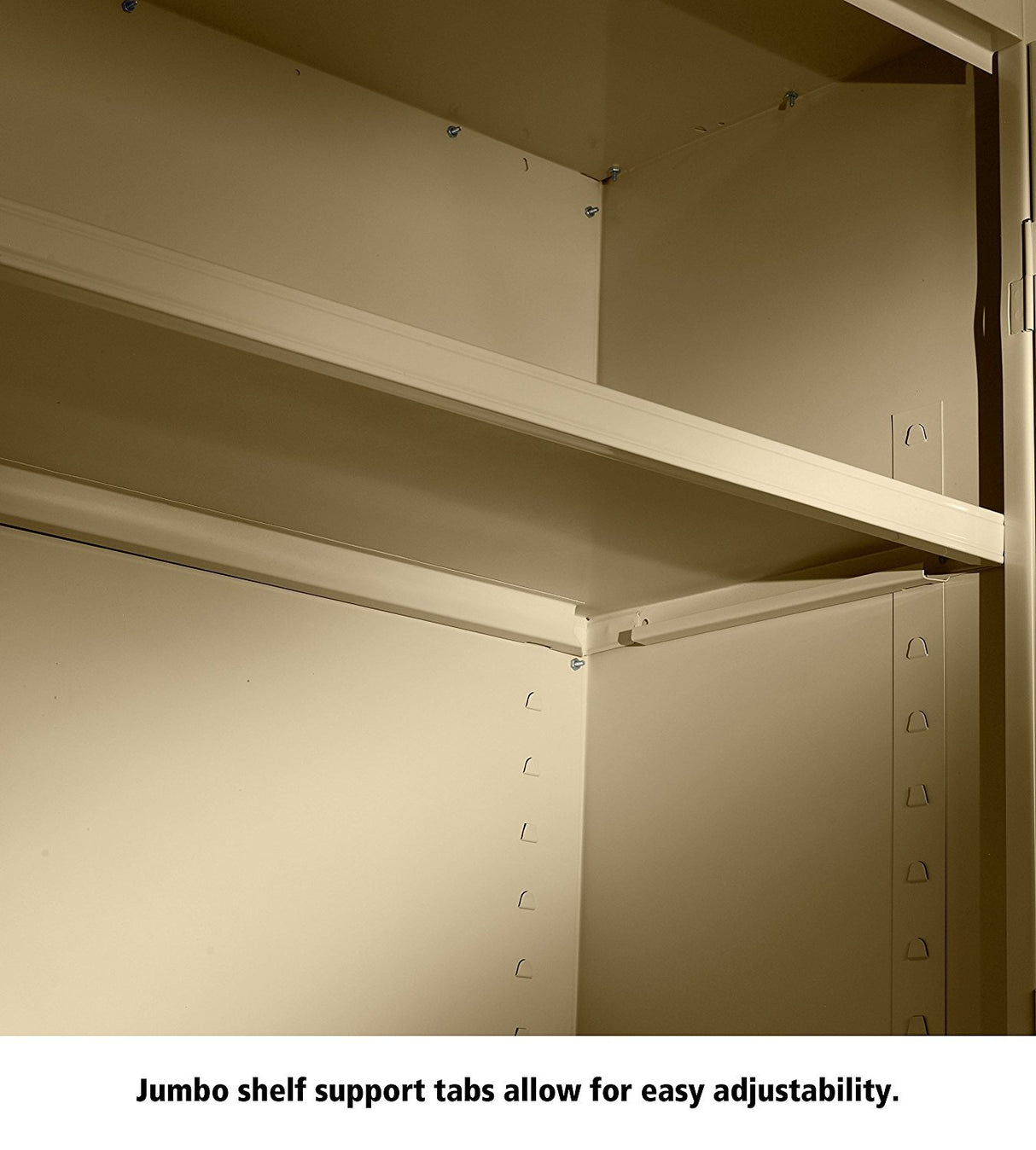 Tennsco J2478SUBK Assembled Jumbo Steel Storage Cabinet, 48w x 24d x 78h, Black Tennsco