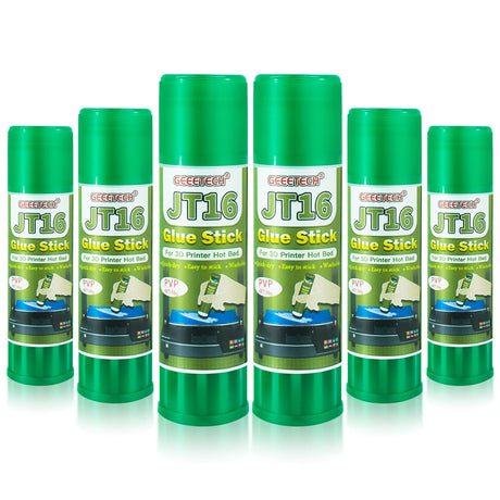 TEQStone 3D Printer Glue Stick 6 Pack, Perfect First Layer Adhesion, Prevents Warping on Heat Bed, Easy Release for ABS PLA PETG Filaments and Various Build Plate, 36g/1.27oz TEQStone