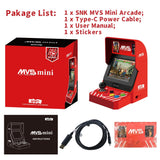 UNICO SNK MVS Mini Home Arcade Machine, 45 Pre-Loaded Classic SNK NeoGeo Games:10 KOF / 5 Metal SLUG / 7 FATAL FURY / 6 SAMURAI SHODOWN and More, 3.5inch Screen, HDMI and Gamepads Port UNICO