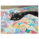 LANG Grandma's Quilt Cat 500 Piece Jigsaw Puzzle Lang