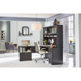 Realspace® Magellan Performance 71"W L-Shaped Corner Desk, Espresso Realspace