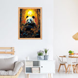 RICUVED Diamond Art Painting Kits for Adults, Panda Diamond Painting Kits 5D Animal Diamond Art Kit for Beginner, Diamond Painting Full Round Drill Art and Crafts for Gift Decor 30x40cm RICUVED