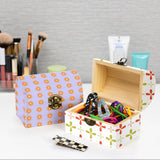 Tosnail 6 Pack Unfinished Wooden Treasure Chest, 4.7 x 3 x 3.5 Inches Small Treasure Chest Boxes, Wood Container with Hinged Lid, Mini Lock Box for Crafts, Gift, Trinket, Jewelry Tosnail