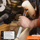 ENERTWIST 13pcs Wood Chisel Set, Premium Woodworking Chisel Sets w/ 8 CRV Construction Wood Chisels, 1 Sharpening Stone, 1 Honing Guide, 2 Carpenter Pencils, 1 Sharpener for Wood Carving in Hard Case ENERTWIST