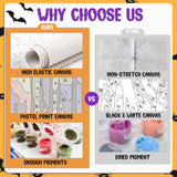 Halloween Paint by Numbers Kit for Adults Beginner, Fall Paint by Number Halloween, Painting by Numbers, Easy DIY Crafts for Gift Home Wall Decor 16x20inch hkejoi