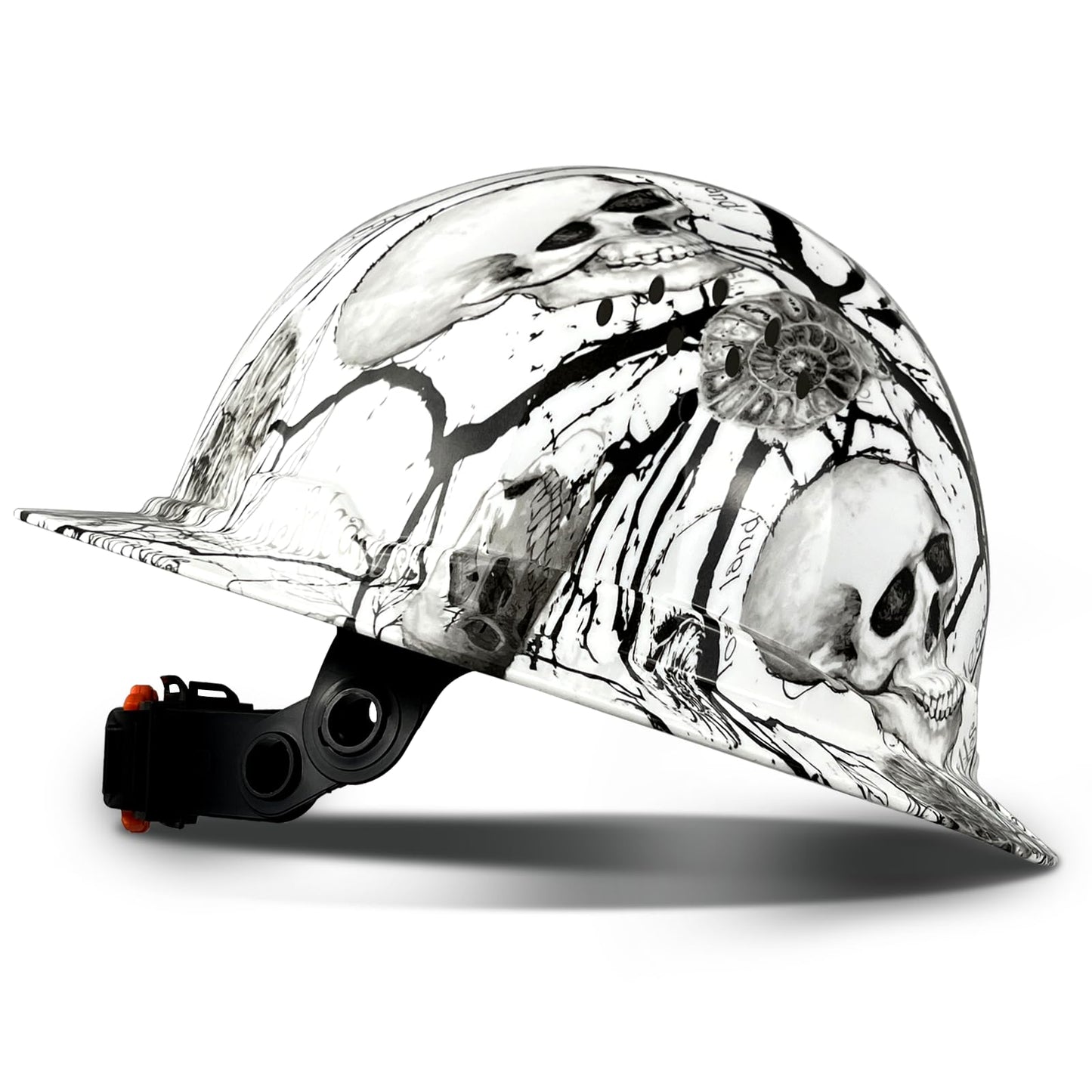 SAFEBUILDER SBD-G1C Construction Full Brim Safety Helmet HDPE Hard Hat Vented OSHA Approved Hardhats Sunshade Carbon Fiber Pattern Industrial Work Certified ANSI/ISEA Z89.1 (Shh Full Brim Hard Hat)