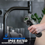 Meat Thermometer Digital, Instant Read Meat Thermometer for Grill and Cooking, with Bottle Opener, Backlight & Calibration Food Thermometer, Kitchen Gadgets for BBQ, Turkey, Candy, Liquids Biison