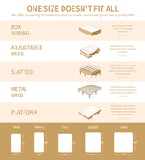 KOANTTI King Size Mattress,14 Inch Memory Foam Hybrid White King Mattresses,Pocket Spring King Mattress in a Box for Sleep Supportive Pressure Relief,Medium Firm Mattress. KOANTTI