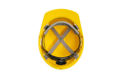 Ironclad Hard Hat Yukon CS400, Made in USA, Standard Brim, Vented, 4 Point Suspension, Class C, Color Yellow (G60002), Medium - WoodArtSupply