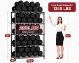 PrimeZone Wire Metal Storage Shelves - 5 Tier Adjustable NSF-Certified Heavy Duty Garage Shelving Unit Organizer Rack, Steel Utility Shelf for Kitchen, Pantry, Closet, 35.5" W x 14" D x 72" H, Black PrimeZone