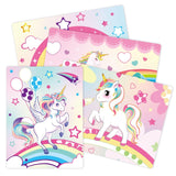 WERNNSAI Dot Stickers Art Craft for Kids Age 4 to 8 - Dot Stickers Art Activity Kit 8 Unicorn Theme with No Mess Stickers Mess Free Painting Craft Kits for Toddlers Girls Preschool Learning WERNNSAI