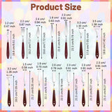 14Pcs Palette Knife Set, FHDUSRYO Stainless Steel Painting Knife, Painting Spatula Pallet Knives with Wood Handle, Oil Painting Accessories for Color Mixing, Oil, Canvas, Acrylic Painting FHDUSRYO