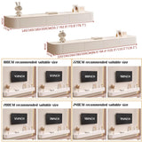 HZAPFUE Floating TV Stand - Wall Mounted Media Console with 2 Drawer, Floating Entertainment Center TV Cabinet, Wall Mounted Audio/Video Shelf for Home Room (Black, 86.61x7.87x9.45IN) HZAPFUE