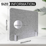 10 Pcs Acoustic Desk Divider 16 x 24 Inch Table Freestanding Privacy Panel Visual Distractions and Noise Reducing Cubicle Sound Proof Dividers Sound Absorbing Furniture Partitions(Anthracite Gray) Fabbay