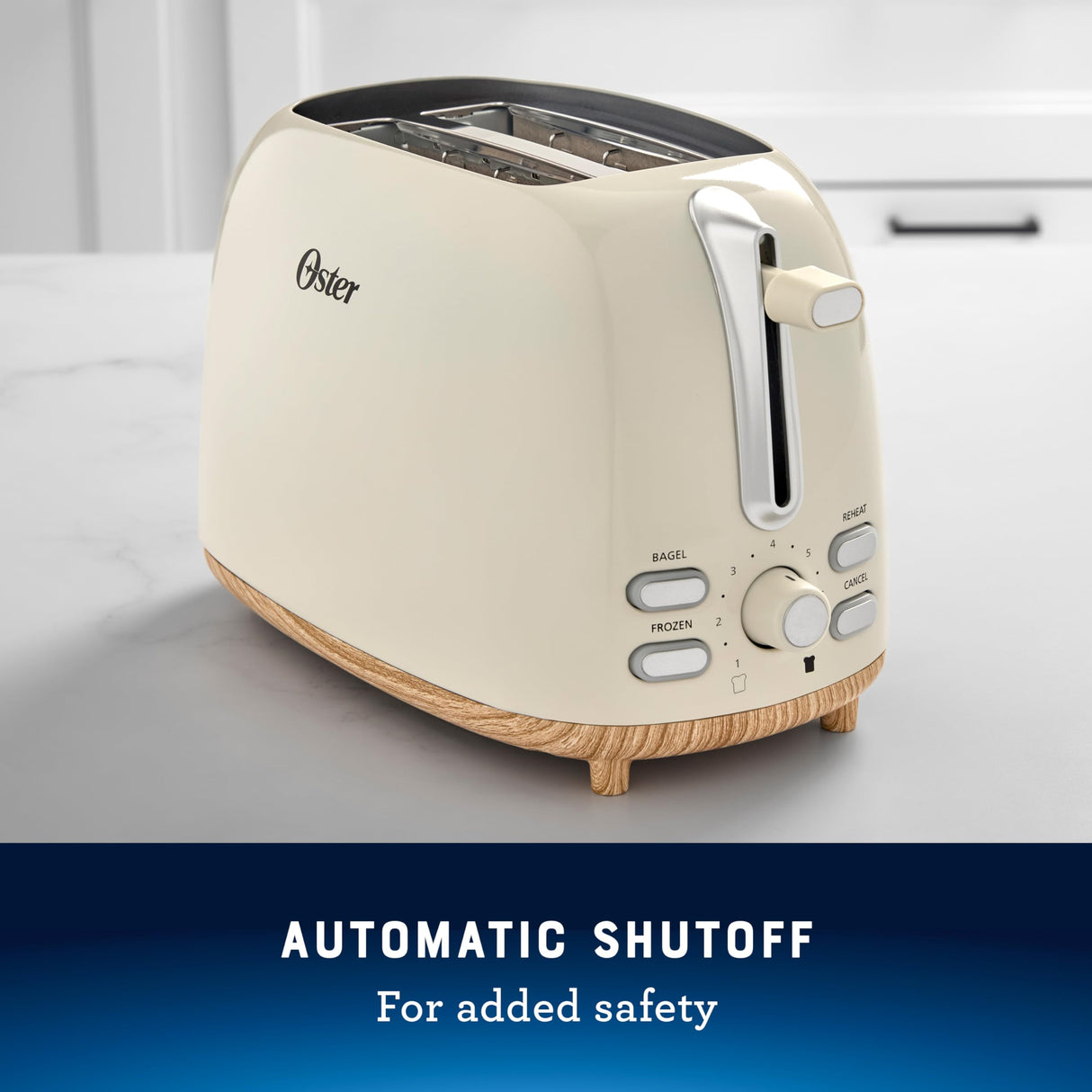 Oster® 2-Slice Toaster with Extra Wide Slots, Oat Milk Oster