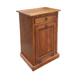 Peaceful Classics Trash Bin Cabinet - Handmade Hideaway Cabinet for Trash Cans - Decorative Bathroom Trash Can, Office Trash Can, and Bedroom Trash Can - Wooden Tilt Out Trash Bin (Cherry) Peaceful Classics