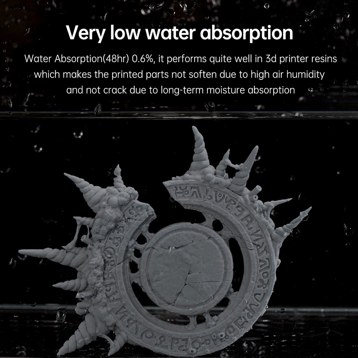 RESIONE 3D Printer Resin, TH72 Flexible Tough Resin with Long-Lasting Toughness and High Elongation, 3D Printing Impact Resistant for Figurines (Medium Grey 1KG) RI RESIONE