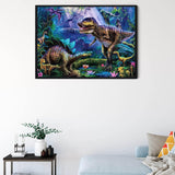 VeGuude Diamond Painting Kits for Adults -Dinosaur World DIY 5D Diamond Art Kits Full Drill Diamond Dots Paintings with Diamonds Gem Art and Crafts Home Decor 12x16inch VeGuude