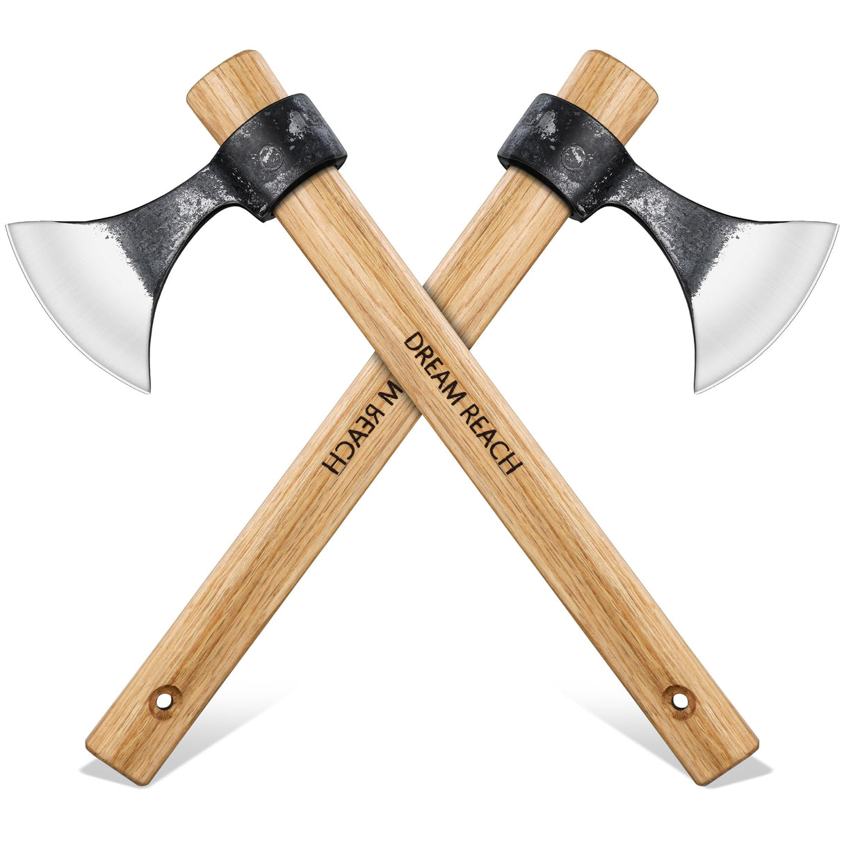 Dream Reach Throwing Axes 2 Pack, Professional 15" Throwing Tomahawk Axe Throwing Game for Backyard, High Carbon Steel Detachable Throwing Hatchet Set for Adults for Competition and Recreation Dream Reach