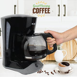12-Cup Replacement Coffee Carafe Compatible with Mr. Coffee Coffee maker Pot, Replace Part# PLD12 PLD12-RB Series, Black Handle Cestlaive