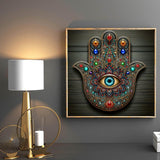 YIMORE 5D DIY Diamond Art Painting Kits Evil Eye 16X16 inches for Adults ，Full Round Drill Rhinestone Embroidery for Home Wall Decor YIMORE