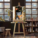 Natuyalo Painting by Numbers for Adults - Three Little Kittens Adult Paint by Number Kits for Beginners, Animals Cats DIY Art Craft Kits for Ideal Gift No Frame (16x20 Inch) Natuyalo