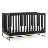 Delta Children Jade 4-in-1 Convertible Crib - Greenguard Gold Certified, Ebony/Bronze Delta Children