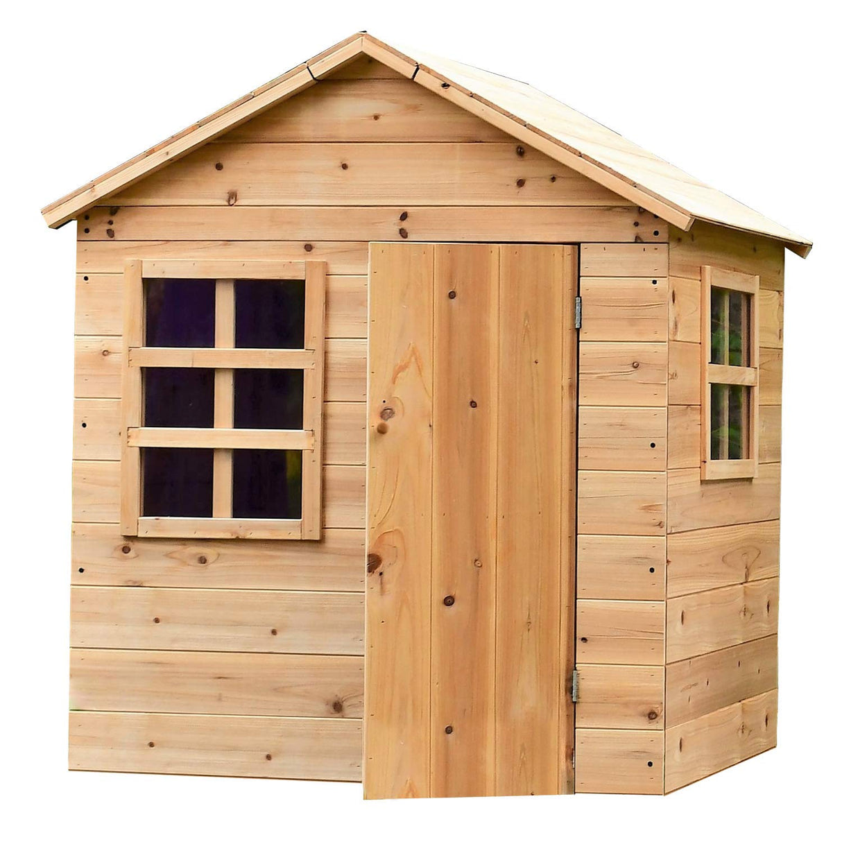 Evermeadow Wooden Playhouse | Garden Games | 51" H x 41" W x 38" D (Playhouse) Garden Games