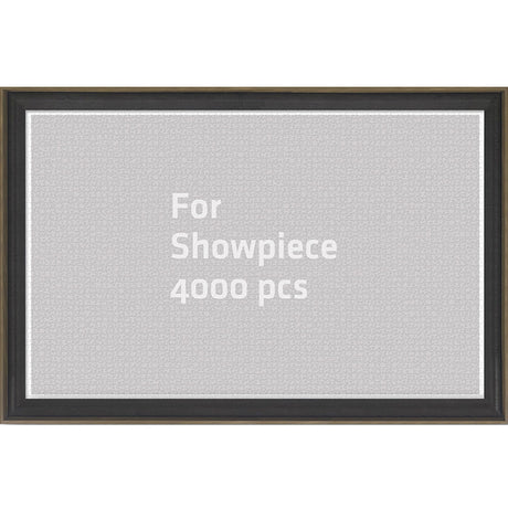 Pintoo Jigsaw Puzzle Frame Tailor-Made ONLY for Pintoo's 4000 Pieces Puzzle - Chestnut - Effortless & Toolless Assembly NO Glue Required [W1111] Pintoo