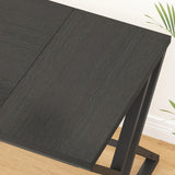 LVB 70.8" Black Computer Desk, Large Industrial Pc Study Home Office Desk, Long Modern Wood Gaming Work Writing Desk for 2 Person, Farmhouse Double Workstation Executive Desk with Storage in Bedroom LVB