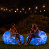 Air Candy Illuminated Inflatable LED Chair (Galaxy Chair Hubble Telescope LED Illuminated Game Chair) Air Candy