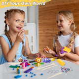 168 PCS Air Dry Clay Kit, Modeling Clay for Kids 120 Colors, DIY Model Magic Clay, Molding Clay Kit with Sculpting Tools, Non-Sticky Soft and Super Light, Arts and Crafts Gift for Boys Girls Kids UZLU