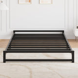 GAOMON 6 Inch Twin Size Metal Platform Bed Frame with Steel Slat Support, Mattress Foundation and No Box Spring Needed, Easy Assembly, Black (Twin) GAOMON