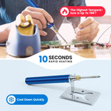 ELMCONFIG Cordless Soldering Iron Kit, Wireless Electric Soldering Gun Pen, 1100mAh Large Battery, Portable and Rechargeable for Home Appliance Repair, Electronic Components, DIY ELMCONFIG