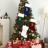 Eoocan 20 Inches Christmas Stockings Red Velvet with White Super Soft Plush Cuff Xmas Stockings Classic Personalized Stocking Decorations for Family Holiday Season Décor Eoocan