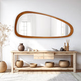 WallBeyond Asymmetrical Mirror, Irregular Mirror Full Length, Boho Wall Mirrors Decorative for Bedroom Living Room Entryway Hall, Mid Century Modern Decor 48" H x 22" W WallBeyond