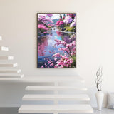 5D Diamond Painting Kits for Adults Beginners,Flower Lake Diamond Art Kit,DIY Full Round Drill Diamond Dot Gem Art Kits for Adults,Home Wall Decor 11.8x15.7 Inch Acelii