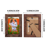 PETAFLOP 5x7 Picture Frame Set of 7, Rustic Frames Display 5 by 7 Inch Photo for Wall or Tabletop PETAFLOP