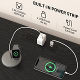 Yoobure TV Stand Dresser for Bedroom, 7 Fabric Drawers Entertainment Center, LED Dressers with Power Outlets, TV Stands for Living Room with Storage Shelf, TV Console Entertainment Stand up to 50" TV Yoobure