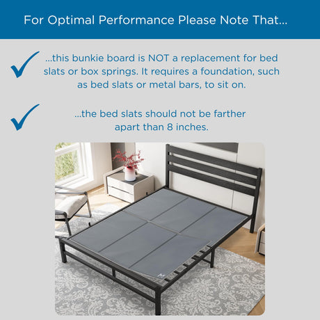 Meliusly Premium 10mm Bunkie Board King Size (76x80'') Patent Pending Low Profile Bed Board Design - Breathable, Noise Minimizing, Moisture Resistant Bunkieboards, Low Profile Bed Support Meliusly