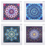 VVBAOZI DIY Mandala Diamond Painting 4 Pack Special Shape Crystal Rhinestone Diamond Art Mandala Kits for Adults (Canvas Size 9.84''×9.84'') VVBAOZI