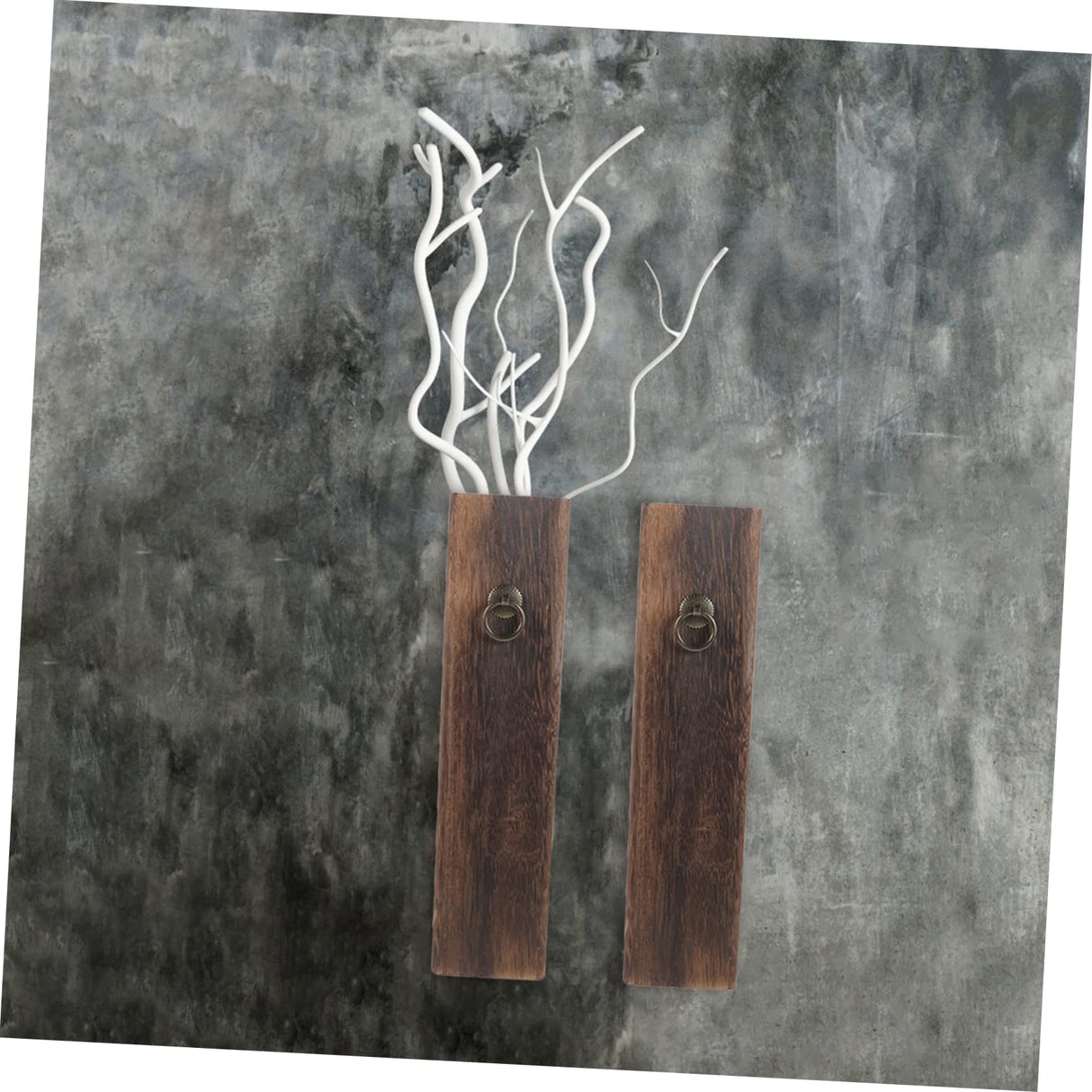 Hoement Wooden vase Dried Pampas Holder Wall Pocket vase Wood Wall Hanging Planter Wall Wood vase Wall Mount Wood vase Indoor Wall Planter Household Hanging Flower Basket Pine Wood Hoement