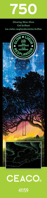 Ceaco - Glow in The Dark - Glowing Skies - 750 Piece Jigsaw Puzzle Ceaco